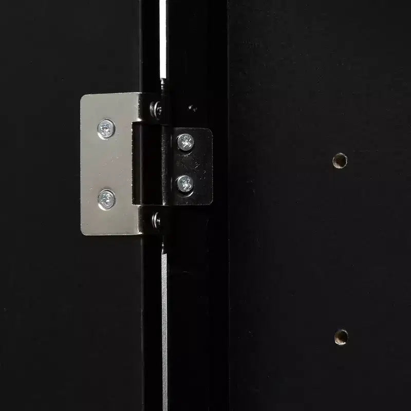 Meuble de salle de bain triangulaire blanc MAYEERTY, étagères réglables, meuble bas autoportant