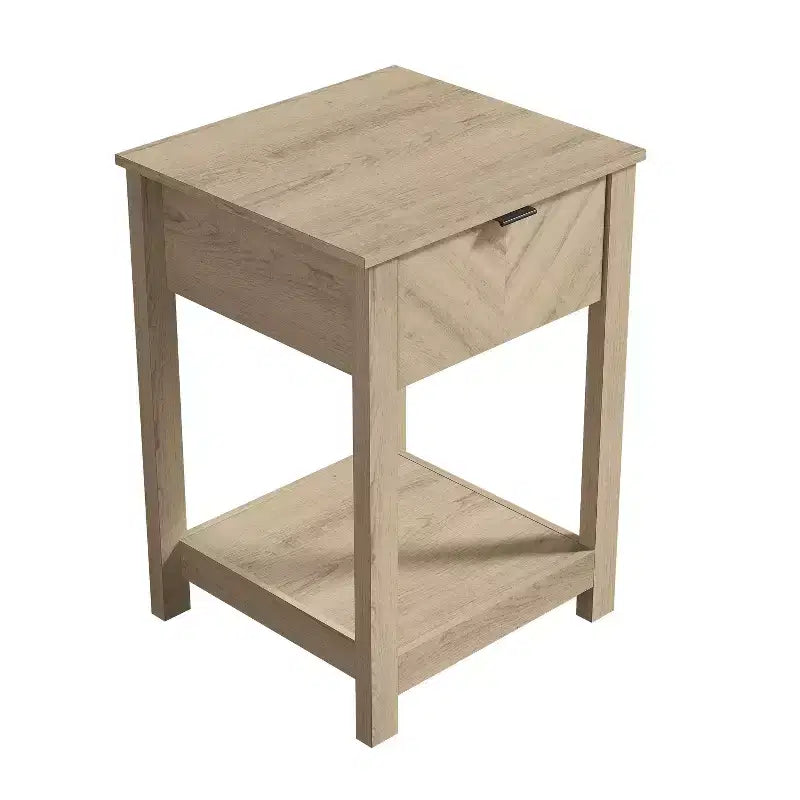 Table de chevet à 1 tiroir et étagère ouverte Galano 16,5 L x 15,4 P x 23,2 H