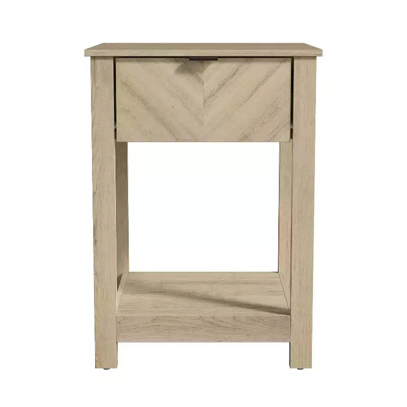 Table de chevet à 1 tiroir et étagère ouverte Galano 16,5 L x 15,4 P x 23,2 H