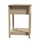 Table de chevet à 1 tiroir et étagère ouverte Galano 16,5 L x 15,4 P x 23,2 H