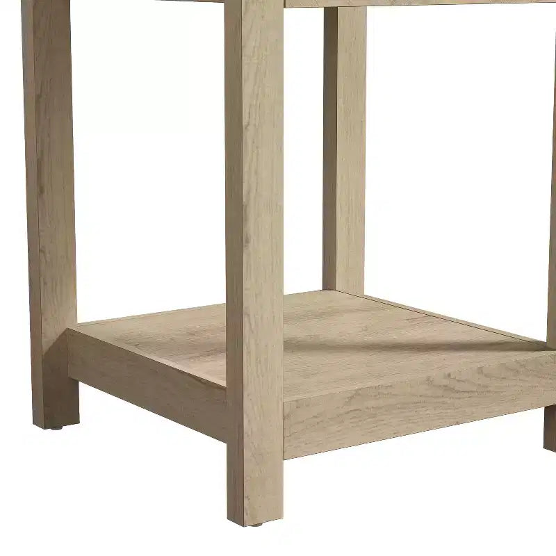 Table de chevet à 1 tiroir et étagère ouverte Galano 16,5 L x 15,4 P x 23,2 H