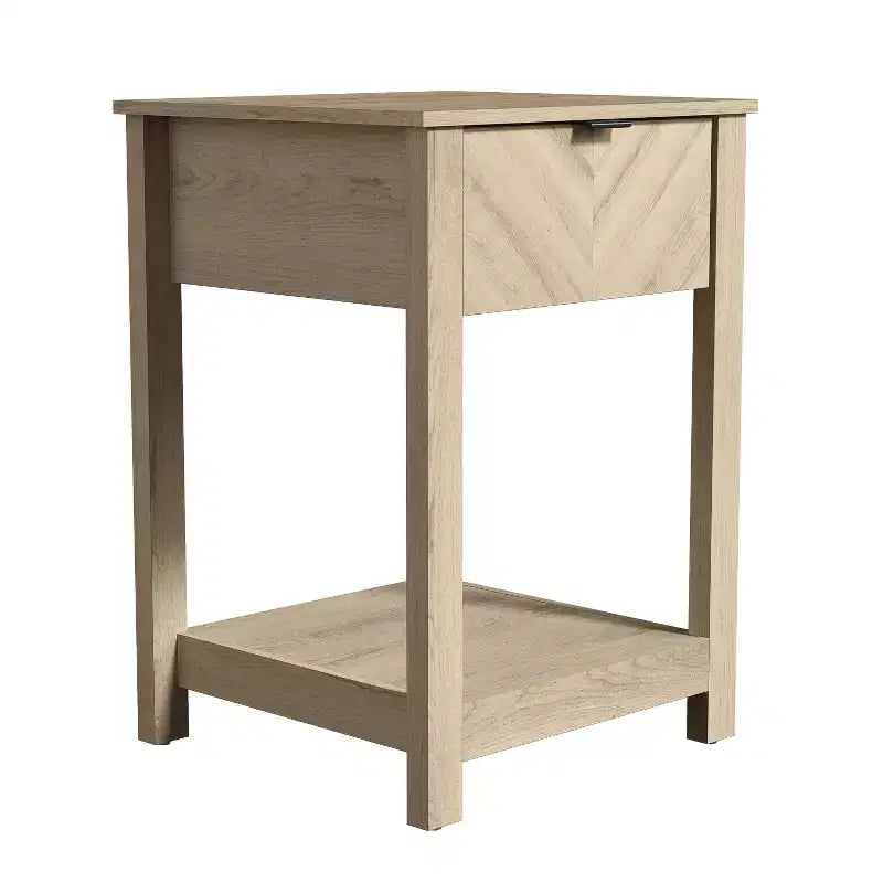 Table de chevet à 1 tiroir et étagère ouverte Galano 16,5 L x 15,4 P x 23,2 H