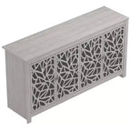 Bahut Galano avec Portes Décoratives Découpées en Noir 58.4 L  15.7 P  30 H