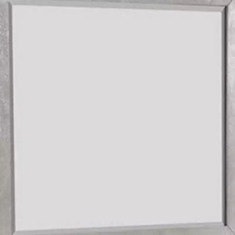 Miroir de commode mural Royal Hampton, accents biseautés, bois massif gris 36x40
