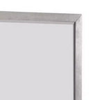 Miroir de commode mural Royal Hampton, accents biseautés, bois massif gris 36x40