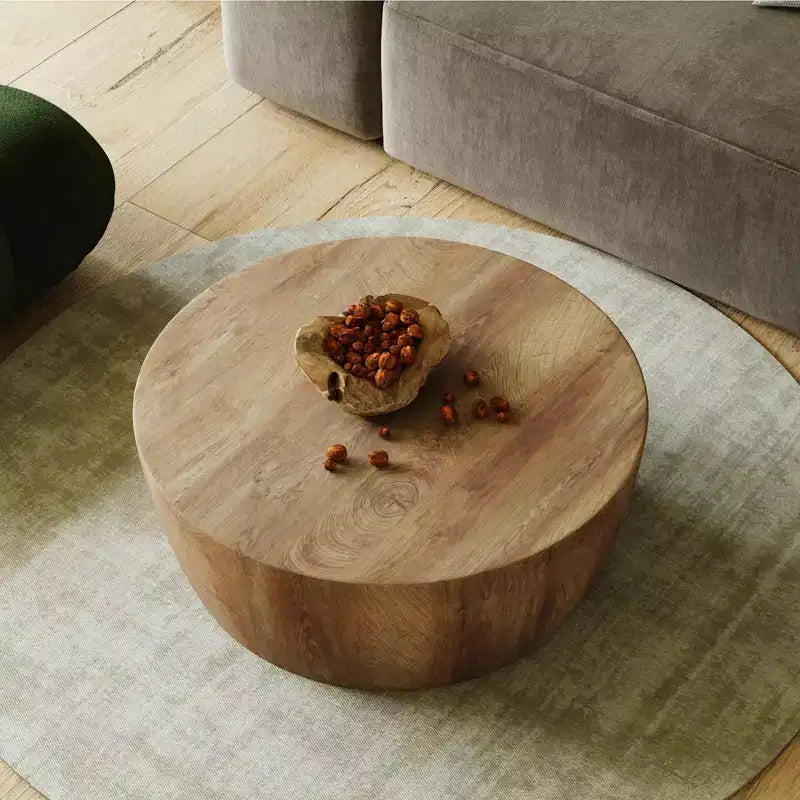 Table basse de forme tambour industrielle GDFStudio Wren