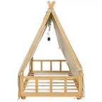 Lit Cabane Tente Polibi pour Enfants avec Lumières et Lucarne