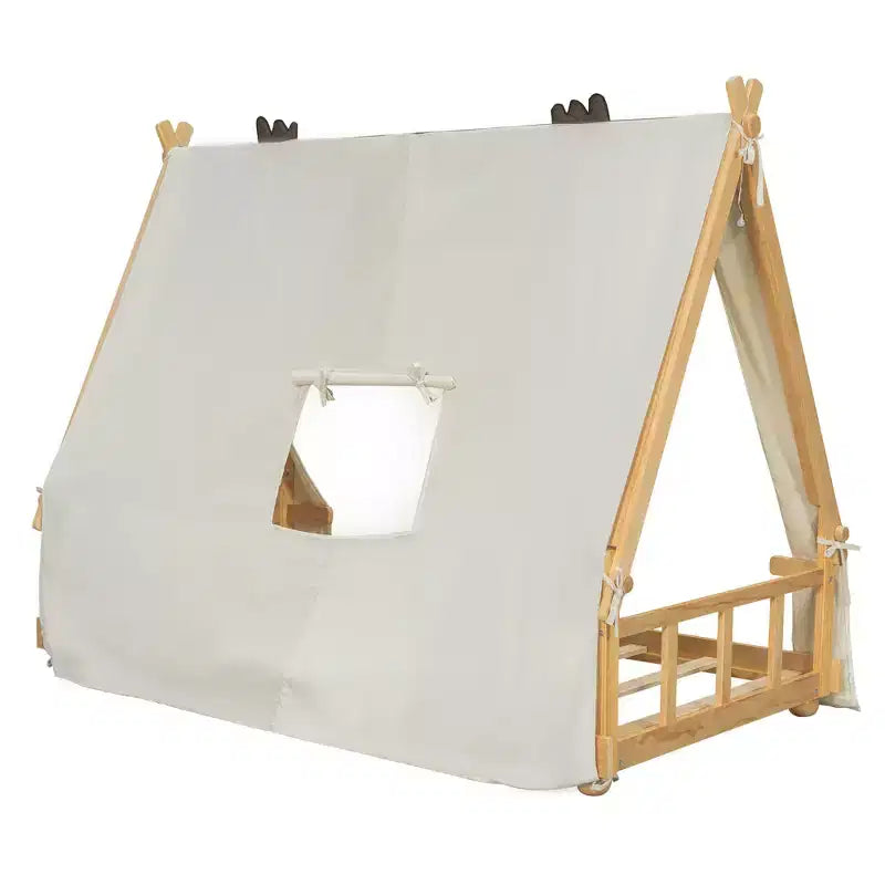 Lit Cabane Tente Polibi pour Enfants avec Lumières et Lucarne