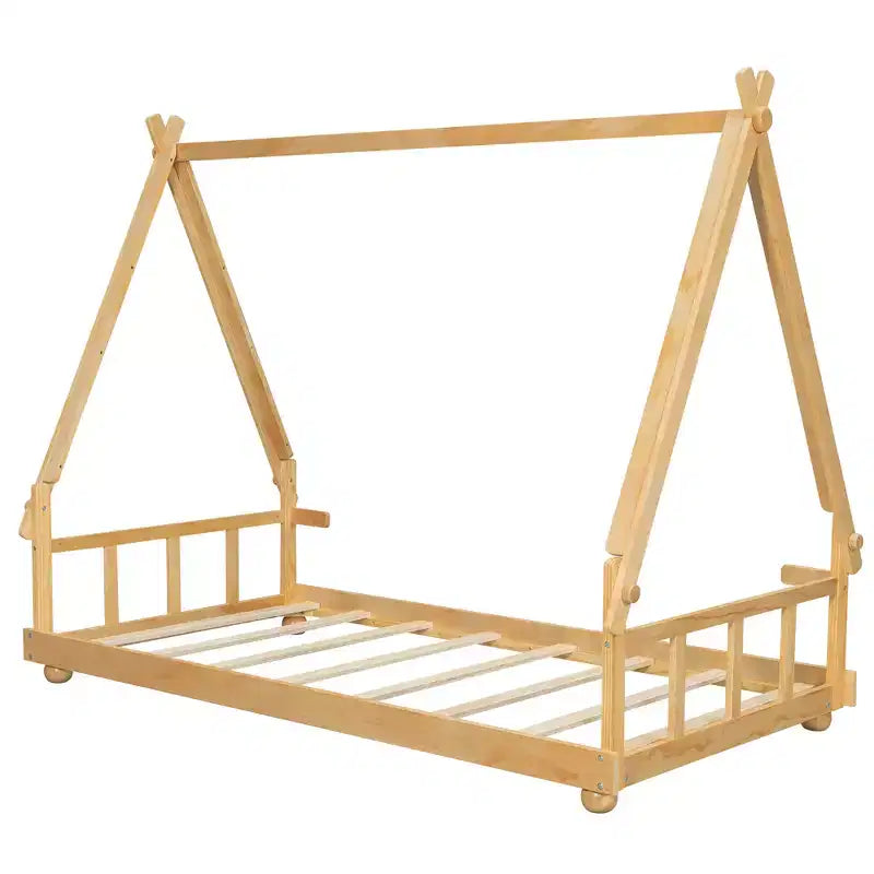 Lit Cabane Tente Polibi pour Enfants avec Lumières et Lucarne