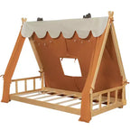 Lit Cabane Tente Polibi pour Enfants avec Lumières et Lucarne