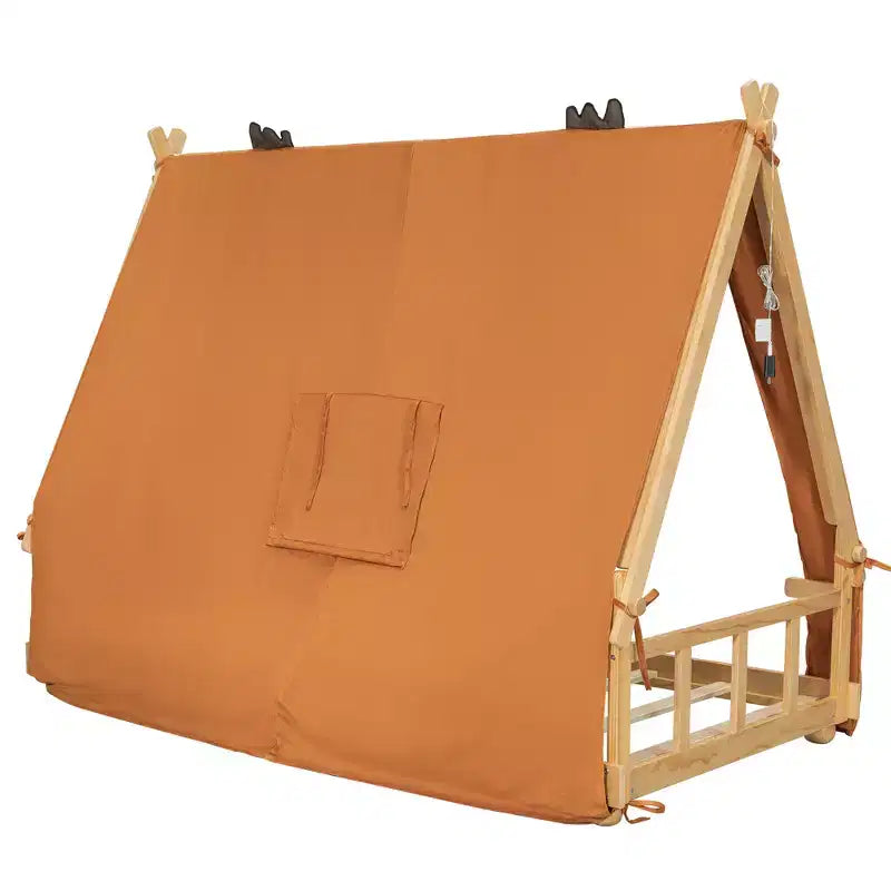 Lit Cabane Tente Polibi pour Enfants avec Lumières et Lucarne