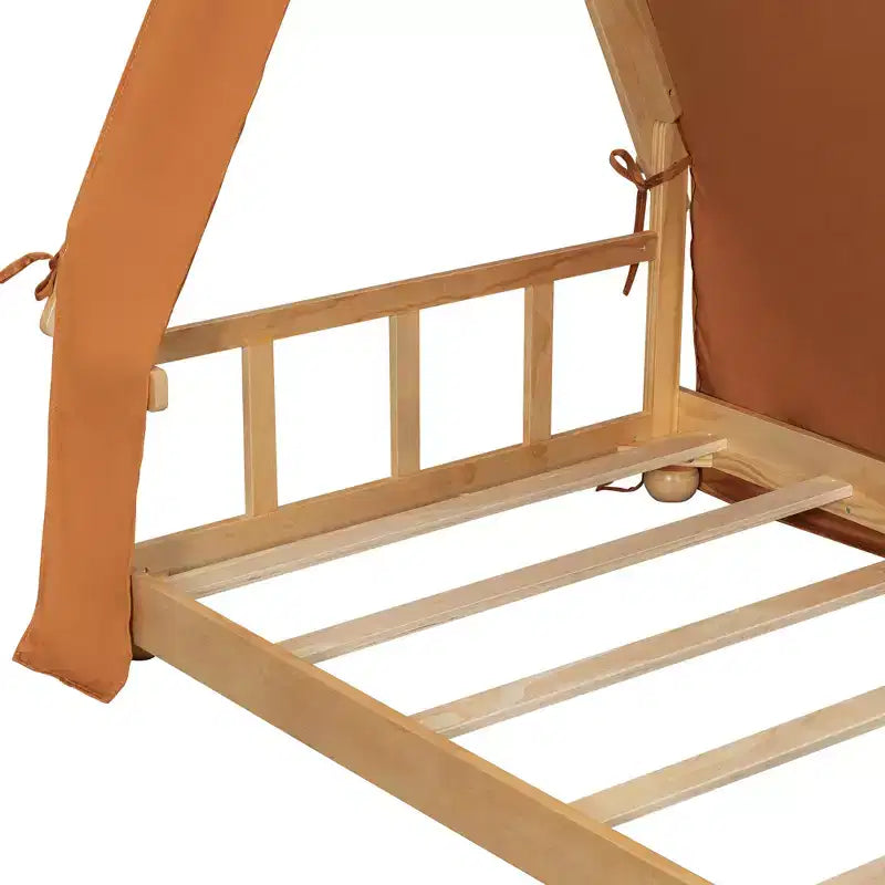 Lit Cabane Tente Polibi pour Enfants avec Lumières et Lucarne