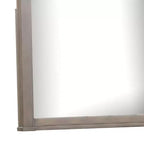 Miroir de commode Royal Hampton, verre biseauté, bois de noyer foncé, 39x46