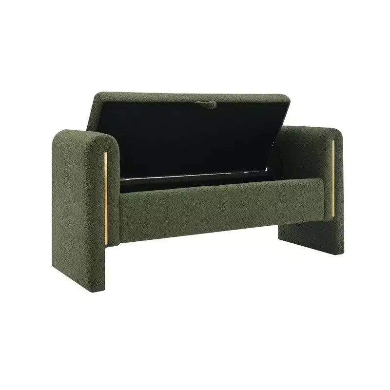 Banc de rangement TUYOHW Teddy, banc ottoman bout de lit de 150 cm avec accoudoirs et rangement, ottoman pour chambre à coucher, salon, couloir