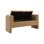 Banc de rangement TUYOHW Teddy, banc ottoman bout de lit de 150 cm avec accoudoirs et rangement, ottoman pour chambre à coucher, salon, couloir