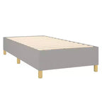 Cadre de lit Gris clair 100% polyester, contreplaqué, bois composite