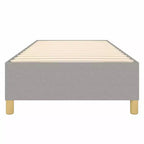 Cadre de lit Gris clair 100% polyester, contreplaqué, bois composite