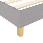 Cadre de lit Gris clair 100% polyester, contreplaqué, bois composite