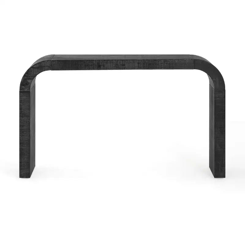 52 Console de Table d'Entrée Étroite à Bord Courbé, Console Derrière le Canapé, Table de Couloir Mince Moderne pour Salon - Panipeachy