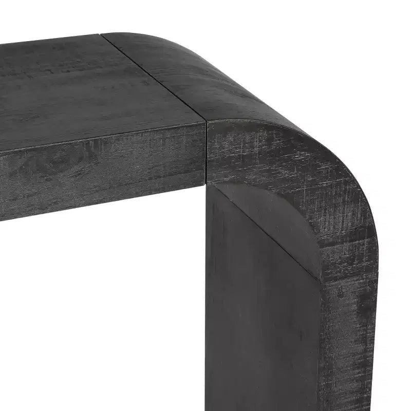 52 Console de Table d'Entrée Étroite à Bord Courbé, Console Derrière le Canapé, Table de Couloir Mince Moderne pour Salon - Panipeachy