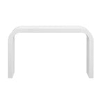 52 Console de Table d'Entrée Étroite à Bord Courbé, Console Derrière le Canapé, Table de Couloir Mince Moderne pour Salon - Panipeachy