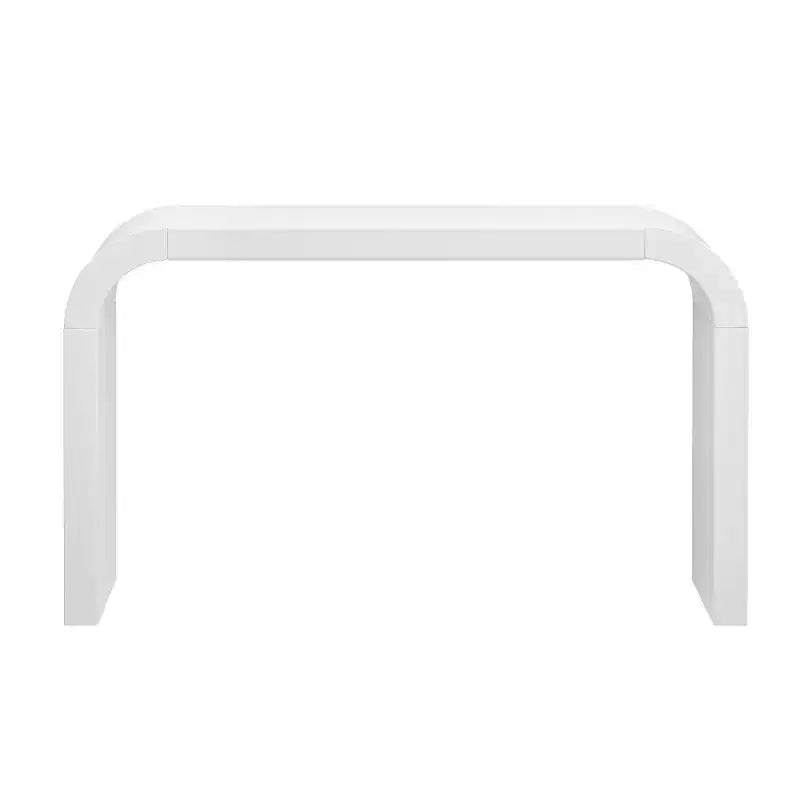 52 Console de Table d'Entrée Étroite à Bord Courbé, Console Derrière le Canapé, Table de Couloir Mince Moderne pour Salon - Panipeachy