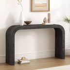 52 Console de Table d'Entrée Étroite à Bord Courbé, Console Derrière le Canapé, Table de Couloir Mince Moderne pour Salon - Panipeachy