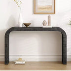 52 Console de Table d'Entrée Étroite à Bord Courbé, Console Derrière le Canapé, Table de Couloir Mince Moderne pour Salon - Panipeachy