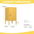 Table d'appoint casier en métal, table de chevet minimaliste moderne avec 2 étagères réglables, conception anti-basculement, meuble de rangement multiple pour salon et chambre