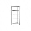 14 inch D 24 inch W 60 inch H Black Metal Wire Shelving Unit 5 Tier Commercial Shelf for Restaurant Garage Kitchen