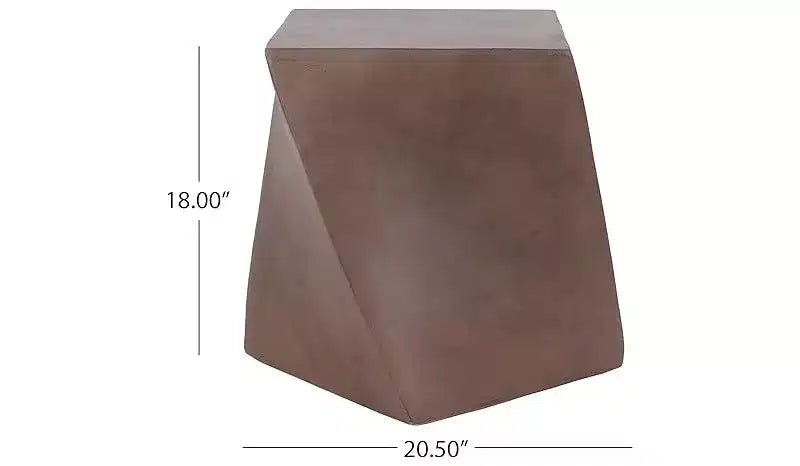 Petite Table Basse Ronde, Table d'Appoint Extérieure, Table de Canapé en Oxyde de Magnésium, Meuble Décoratif pour Appartement, Bureau à Domicile, Marron