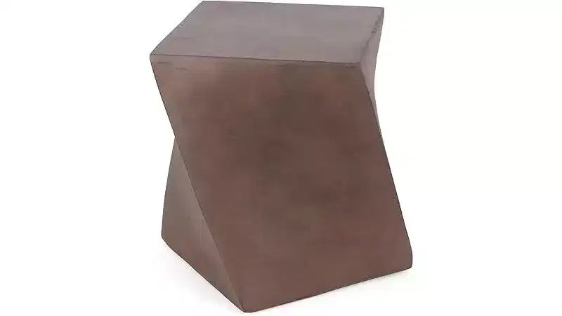Petite Table Basse Ronde, Table d'Appoint Extérieure, Table de Canapé en Oxyde de Magnésium, Meuble Décoratif pour Appartement, Bureau à Domicile, Marron