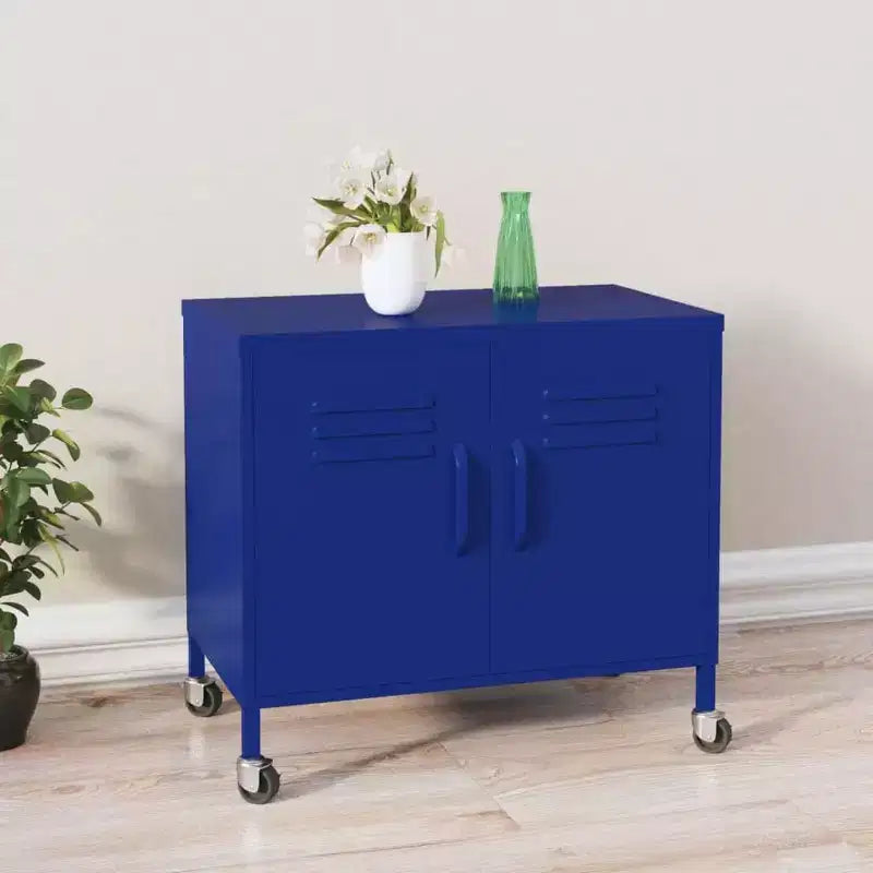vidaXL Meuble de rangement Vert olive Acier Meuble de rangement moyen