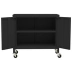 vidaXL Meuble de rangement Vert olive Acier Meuble de rangement moyen