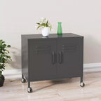 vidaXL Meuble de rangement Vert olive Acier Meuble de rangement moyen