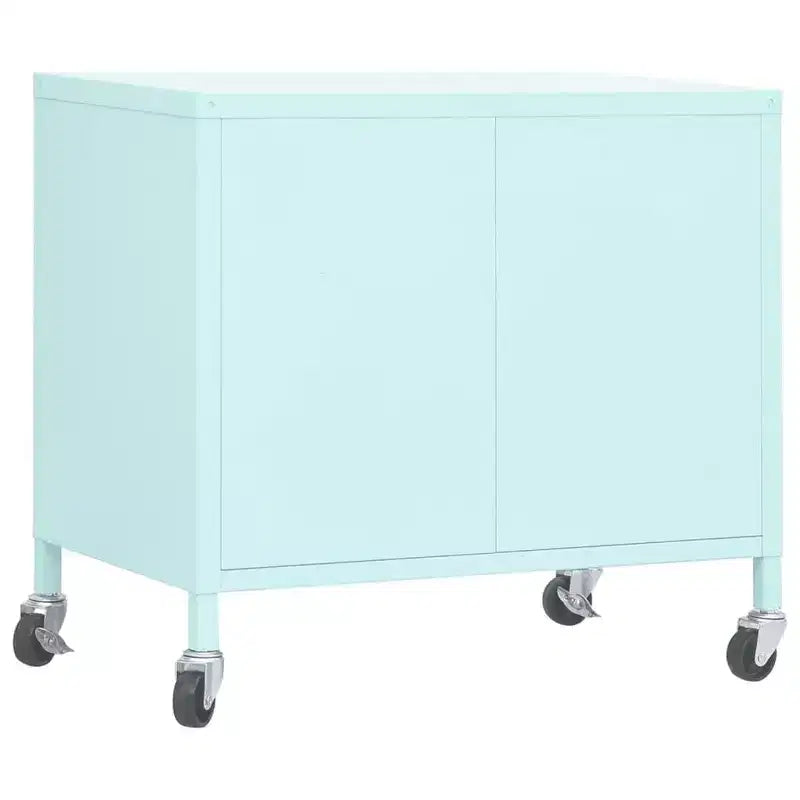 vidaXL Meuble de rangement Vert olive Acier Meuble de rangement moyen