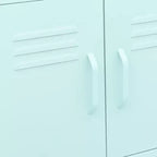 vidaXL Meuble de rangement Vert olive Acier Meuble de rangement moyen