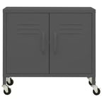 vidaXL Meuble de rangement Vert olive Acier Meuble de rangement moyen