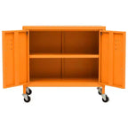 vidaXL Meuble de rangement Vert olive Acier Meuble de rangement moyen