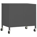 vidaXL Meuble de rangement Vert olive Acier Meuble de rangement moyen