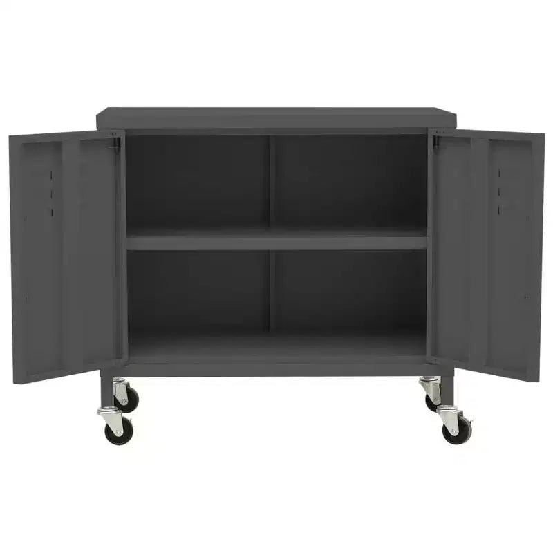 vidaXL Meuble de rangement Vert olive Acier Meuble de rangement moyen