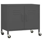 vidaXL Meuble de rangement Vert olive Acier Meuble de rangement moyen