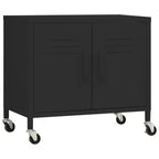 vidaXL Meuble de rangement Vert olive Acier Meuble de rangement moyen