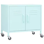 vidaXL Meuble de rangement Vert olive Acier Meuble de rangement moyen