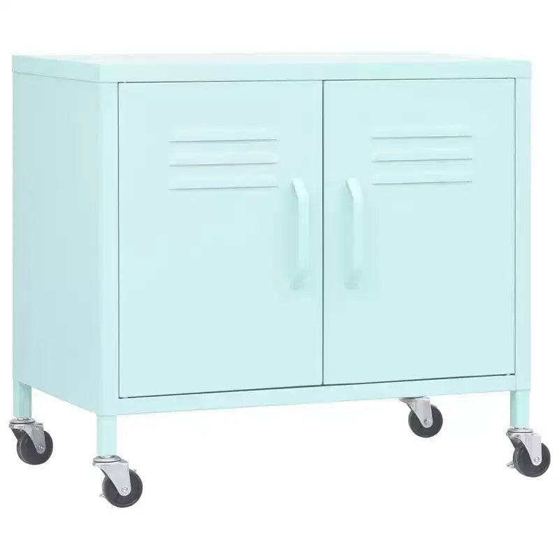 vidaXL Meuble de rangement Vert olive Acier Meuble de rangement moyen