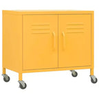 vidaXL Meuble de rangement Vert olive Acier Meuble de rangement moyen