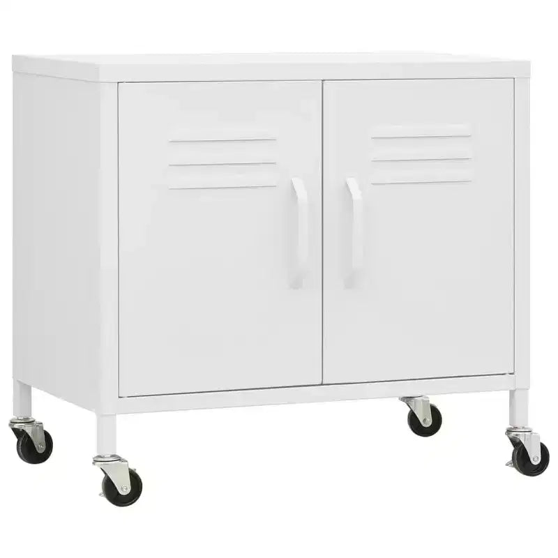 vidaXL Meuble de rangement Vert olive Acier Meuble de rangement moyen