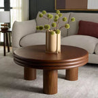 Table basse ronde Averny - COF2318A - Noyer - Safavieh