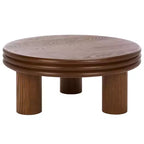 Table basse ronde Averny - COF2318A - Noyer - Safavieh