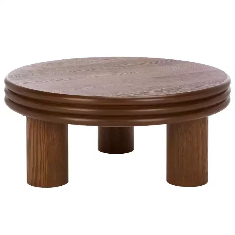Table basse ronde Averny - COF2318A - Noyer - Safavieh